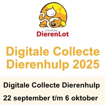 Uw donatie via de QR-code wordt nu verdubbeld door DierenLot !